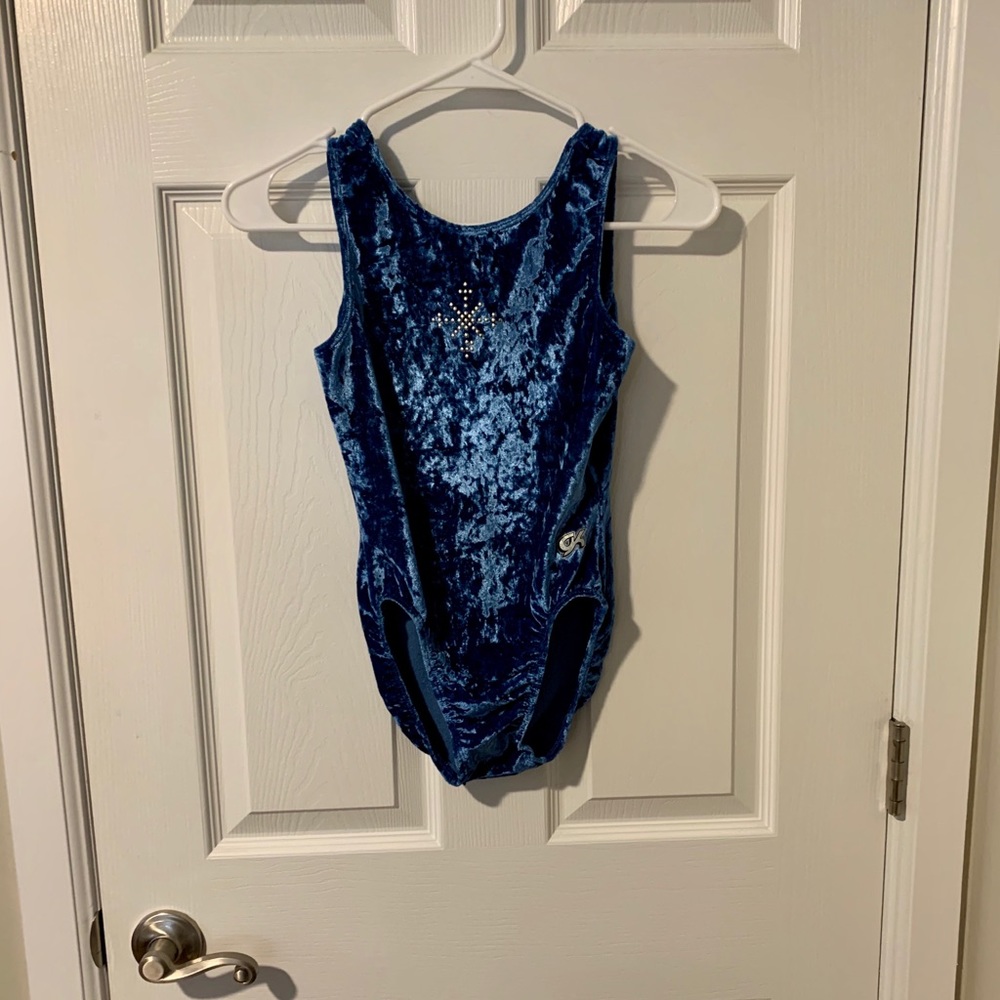 GK Elite - Girls Navy Blue Gymnastics Leotard